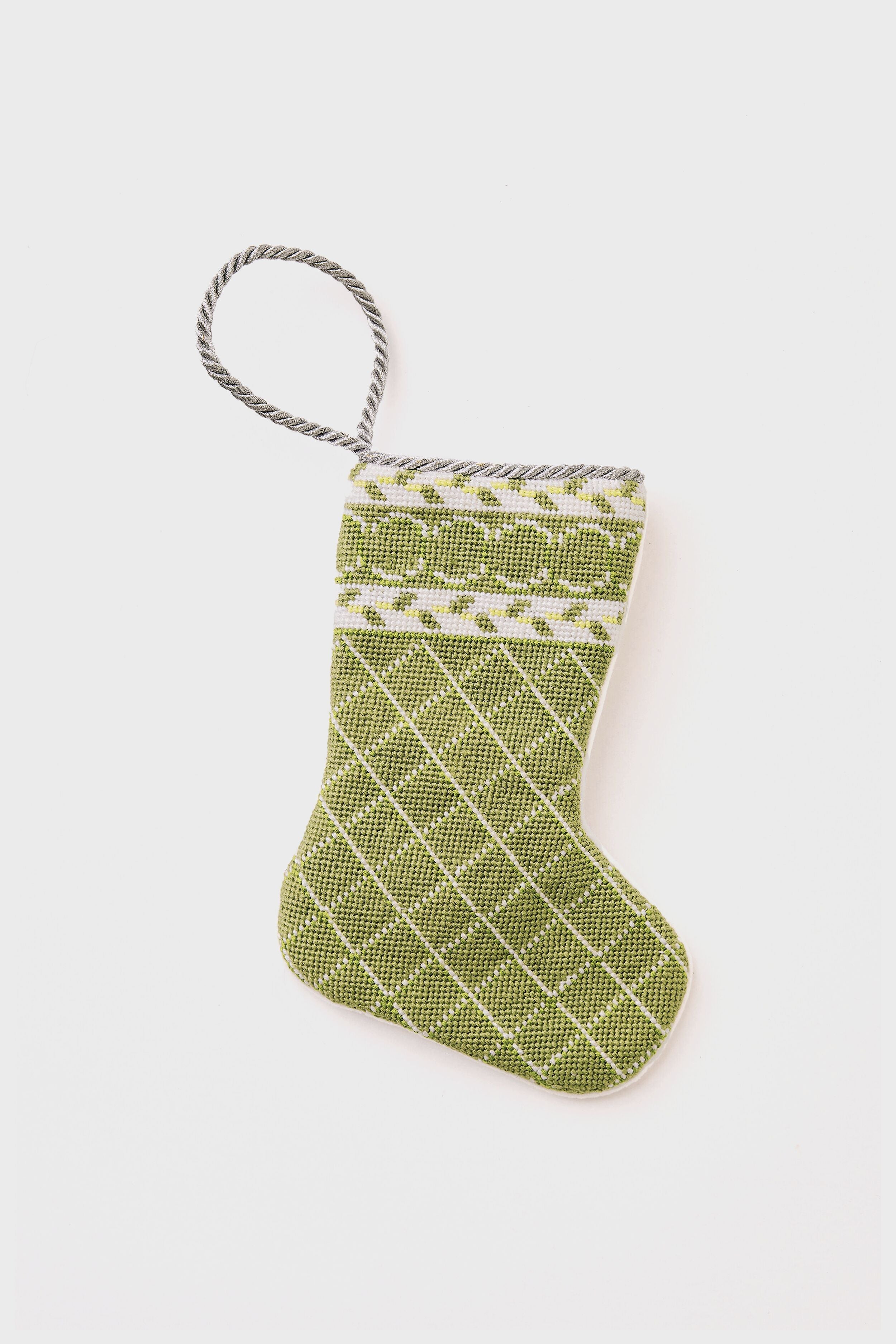 Garden Lattic Christmas Mini Stocking