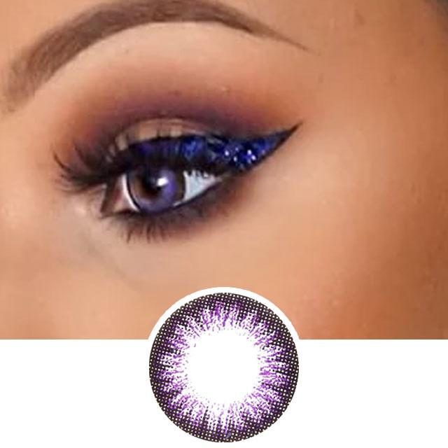 Violet Color Contact Lenses 2 Tone